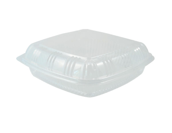 CLEAR RECT. HINGED CONTAINER KT-091