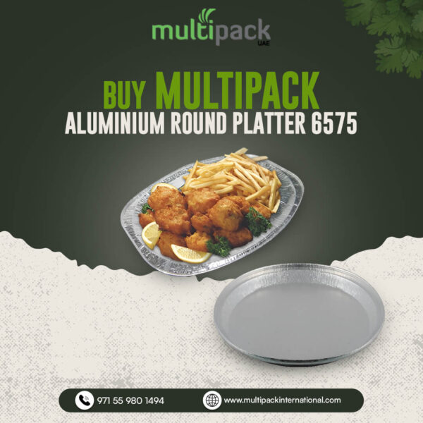 Disposable ALUMINIUM ROUND PLATTER