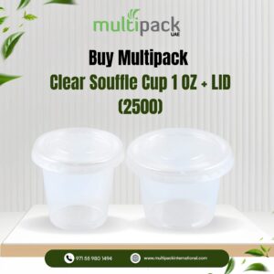 BUY CLEAR SOUFFLE CUP 1 OZ + LID (2500) IN UAE