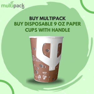 Buy Disposable 9 Oz Paper Cups with Handle