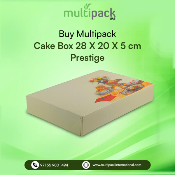 Buy CAKE BOX 28 X 20 X 5 CM PRESTIGE