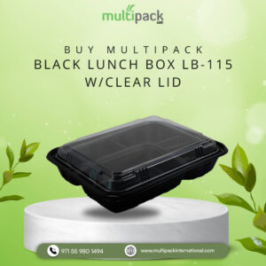 Disposable BLACK LUNCH BOX