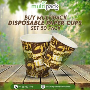 Multipack Disposable Paper Cups Set 50 Pack(6 OZ, 6.5 OZ, 7 OZ)