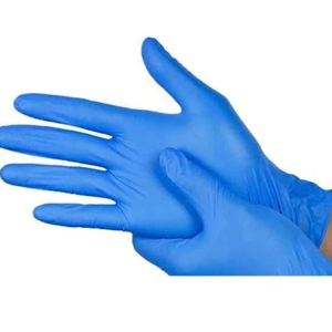 Blue Vinyl Powder free Gloves