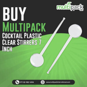 Multipack Cocktail Plastic Clear Stirrers 7 Inch