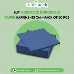 Multipack Disposable Paper Napkins -33 CM - Pack of 50 Pcs