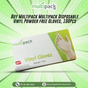 Multipack Disposable Vinyl Powder free Gloves, 100Pcs