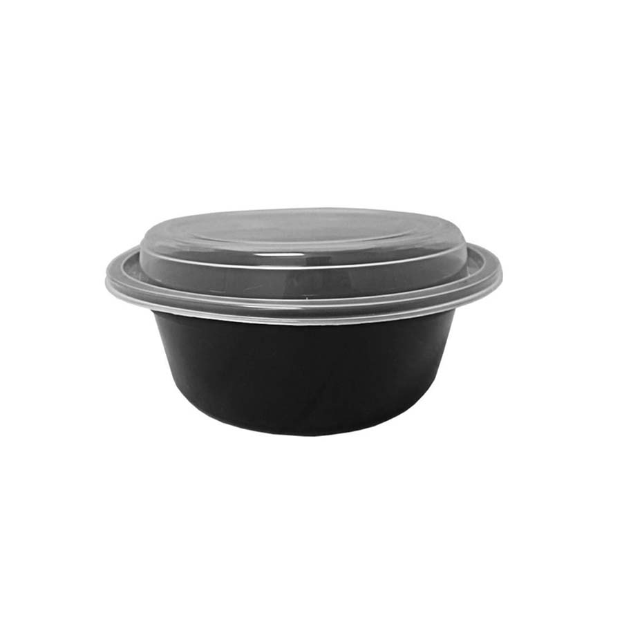 25 Set- 50pcs] 24oz Round Meal Prep Containers with Lids, Microwavable.